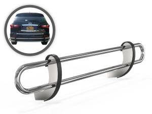 Vanguard Off-Road - Vanguard Off-Road Stainless Steel Double Tube Rear Bumper Guard VGRBG-0185-0830SS - Image 1