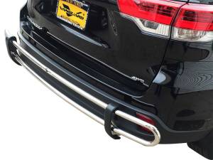 Vanguard Off-Road - Vanguard Off-Road Stainless Steel Double Tube Rear Bumper Guard VGRBG-0185SS - Image 3