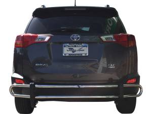 Vanguard Off-Road - VANGUARD VGRBG-0369-1115SS Stainless Steel Double Tube Rear Bumper Guard | Compatible with 06-18 Toyota RAV4 Excludes TRD Models - Image 2