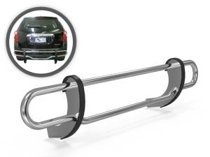 Vanguard Off-Road - Vanguard Off-Road Stainless Steel Double Tube Rear Bumper Guard VGRBG-0598SS - Image 1