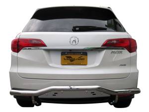 Vanguard - Vanguard Stainless Steel Single Tube Rear Bumper Guard With Skid Plate VGRBG-0713-0896SS - Image 2