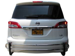 Vanguard Off-Road - VANGUARD VGRBG-0747SS Stainless Steel Double Tube Rear Bumper Guard | Compatible with 11-17 Nissan Quest - Image 2