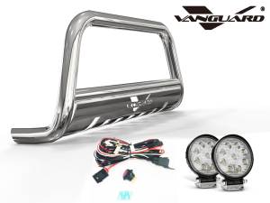 Vanguard Off-Road - Vanguard Off-Road Stainless Steel Bull Bar 4.5in Round LED Kit VGUBG-0748SS-RLED - Image 1