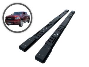 VANGUARD VGSSB-2061-1915BK Black Powdercoat Optimus Side Steps | Compatible with 07-20 Toyota Tundra Double Cab Excludes TRD Models