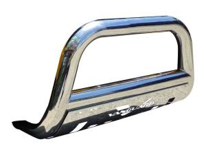 Vanguard Stainless Steel Classic Bull Bar | Compatible with 07-15 Chevrolet Silverado 1500 07-15 GMC Sierra 1500