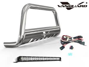 Vanguard Off-Road - Vanguard Stainless Steel Bull Bar 20in LED Kit | Compatible with 11-22 Dodge Durango Excludes SRT models/ 11-22 Jeep Grand Cherokee - Image 1