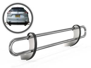 VANGUARD VGRBG-1016SS Stainless Steel Double Tube Rear Bumper Guard | Compatible with 14-18 Nissan Rogue