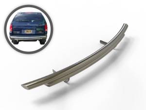 Vanguard Off-Road - Vanguard Off-Road Stainless Steel Double Layer Rear Bumper Guard VGRBG-1018-1166SS - Image 1
