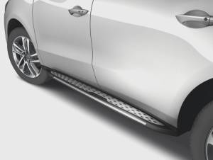 Vanguard Off-Road - VANGUARD VGSSB-1845AL Black OE Style Running Boards | Compatible with 17-22 Acura MDX