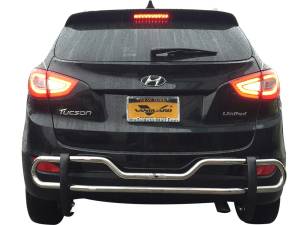 Vanguard Off-Road - VANGUARD VGRBG-1048SS Stainless Steel Double Tube Rear Bumper Guard | Compatible with 10-15 Hyundai Tucson for 16+, fits SE only (w/o Chrome Muffler tip) - Image 2