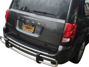 Vanguard Off-Road - VANGUARD VGRBG-1070-1069SS Stainless Steel Double Tube Rear Bumper Guard | Compatible with 07-16 Chrysler Town & Country / 08-22 Dodge Grand Caravan / 09-14 Volkswagen Routan - Image 3
