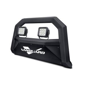 VANGUARD VGUBG-1890-0842BK-4LED Black Powdercoat Optimus Wide Bull Bar 4.5in Cube LED Kit | Compatible with 07-20 Toyota Tundra Excludes TRD Models