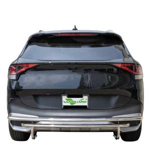 Vanguard Stainless Double Layer Rear Bumper Guard Fits 23-24 Sportage