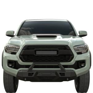 Vanguard Black HD Bumper with Hoop Compatible With 15-23 Tacoma