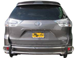 Vanguard Off-Road - VANGUARD VGRBG-0528SS Stainless Steel Double Tube Rear Bumper Guard | Compatible with 04-20 Toyota Sienna - Image 11