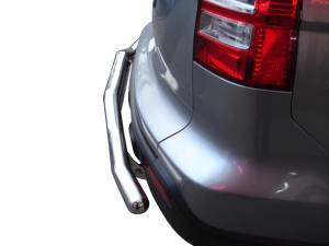 Vanguard Off-Road - Vanguard Off-Road Stainless Steel Single Tube Rear Bumper Guard With Skid Plate VGRBG-0713SS - Image 4