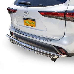 Vanguard Off-Road - Vanguard Off-Road Stainless Steel Double Layer Rear Bumper Guard VGRBG-1236-1237SS - Image 4