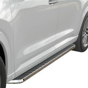 Vanguard Off-Road - Vanguard Off-Road Black F1 Style Running Board Stainless Trim VGSSB-1885-2502SS - Image 4