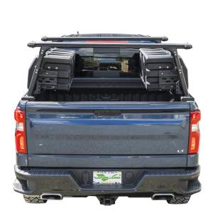 Vanguard Off-Road - Vanguard Off-Road Black Powdercoat Bed Rack with Tool Box VGBR-2487-2491AL - Image 2