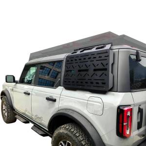 Vanguard Off-Road Black Powdercoat Craftsmen Roof Rack with Side-Mounted Gear Carrier VGTB-2468BK