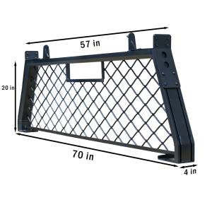 Vanguard Off-Road - Vanguard Off-Road Black Powdercoat Headache Rack VGHR-BEEE-BEEGBK - Image 4