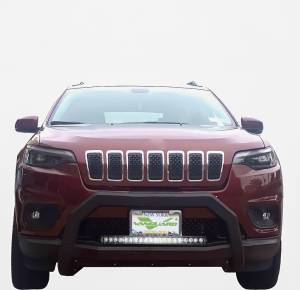 Vanguard Off-Road Black Powdercoat Optimus Wide Bull Bar 20in LED Kit VGUBG-1890-1182BK-20LED