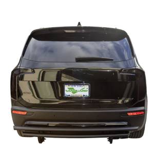 Vanguard Off-Road Black Powdercoat Double Layer Rear Bumper Guard VGRBG-AGED-BEHBBK