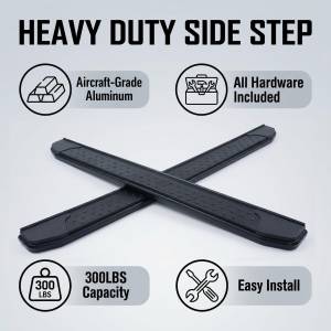Vanguard Off-Road - Vanguard Off-Road Black Powdercoat F2 Style Running Boards VGSSB-BDDI-BEHGBK - Image 2